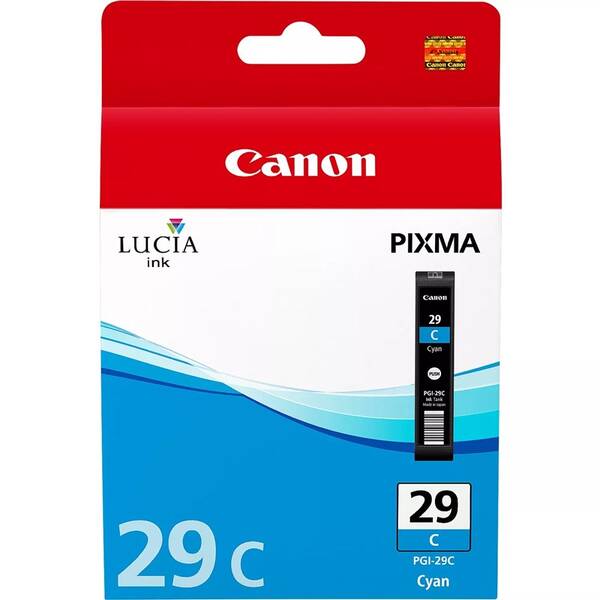 Inkoustová náplň Canon PGI-29 C, 1800 stran azurová

