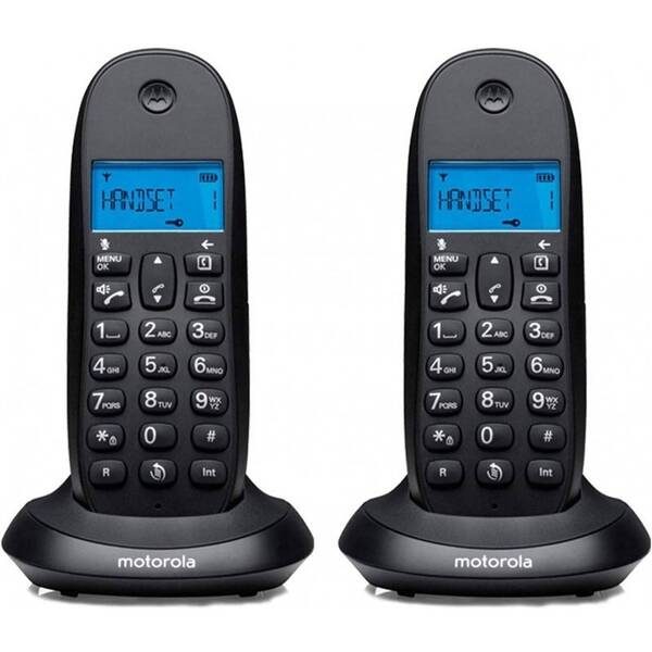 Domácí telefon Motorola C1002CB+ Duo černý

