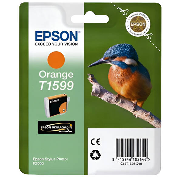 Inkoustová náplň Epson T1599, 17 ml oranžová

