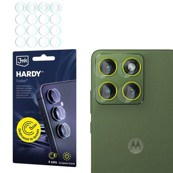 Ochranné sklo čočky fotoaparátu 3mk Motorola Edge 70 - Hardy Fusion Lens Protection průhledné

