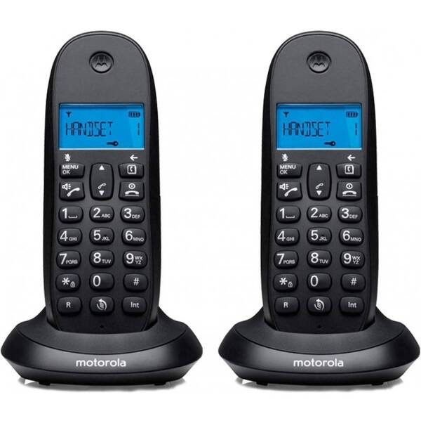 Domácí telefon Motorola C1002CB+ Duo černá barva
