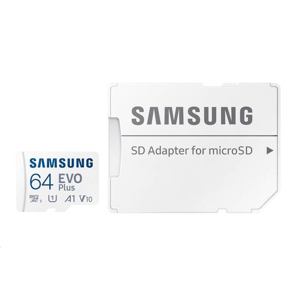 Paměťová karta Samsung 64GB UHS-I U1 (160R/30W) + SD adaptér 
