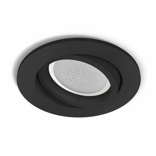 Vestavné svítidlo Philips Centura kulaté černé

