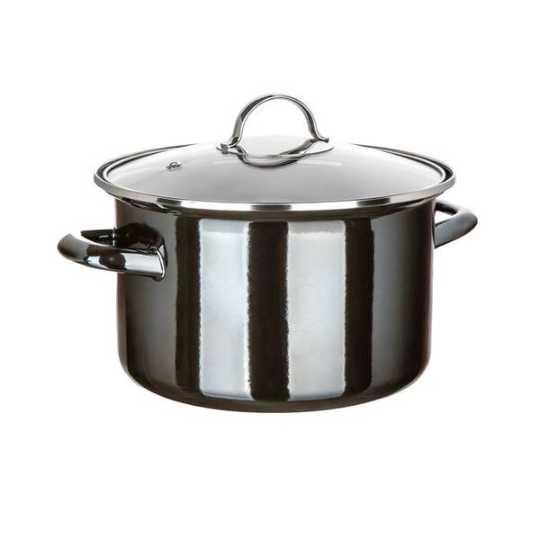 Hrnec s poklicí BANQUET METALLIC Black 24 cm, 3,7 černý

