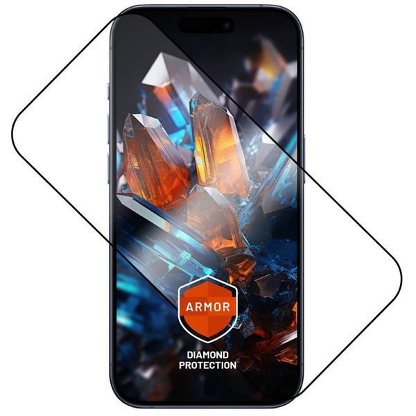 Tvrzené sklo FIXED Armor s Anti-dust aplikátorem a AR vrstvou na Apple iPhone 17 Pro černé

