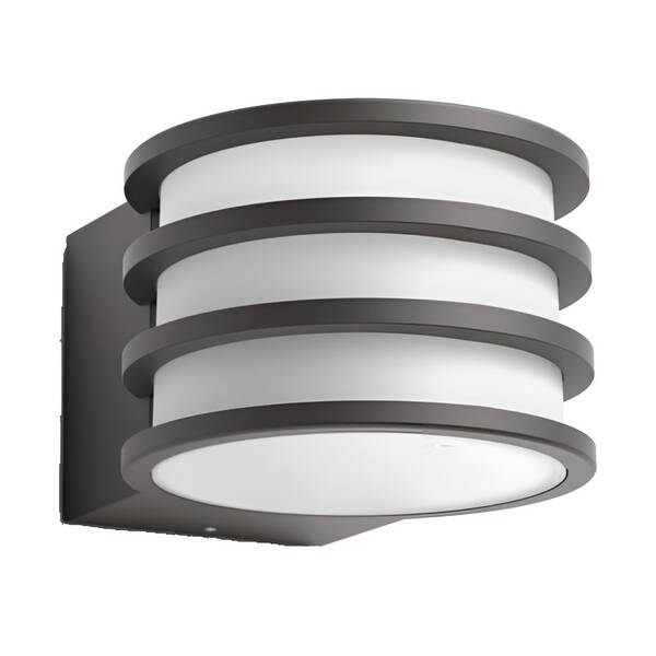 Nástěnné svítidlo Philips Lucca White, nástěnné antracitové


