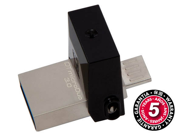 USB Flash Kingston 64GB OTG MicroUSB/USB 3.0 černý

