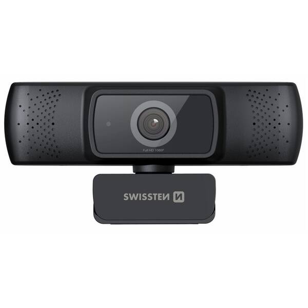 Webkamera Swissten Webcam FHD 1080P černá barva
