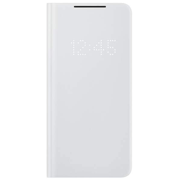 Pouzdro na mobil flipové Samsung LED View na Galaxy S21+ 5G šedé

