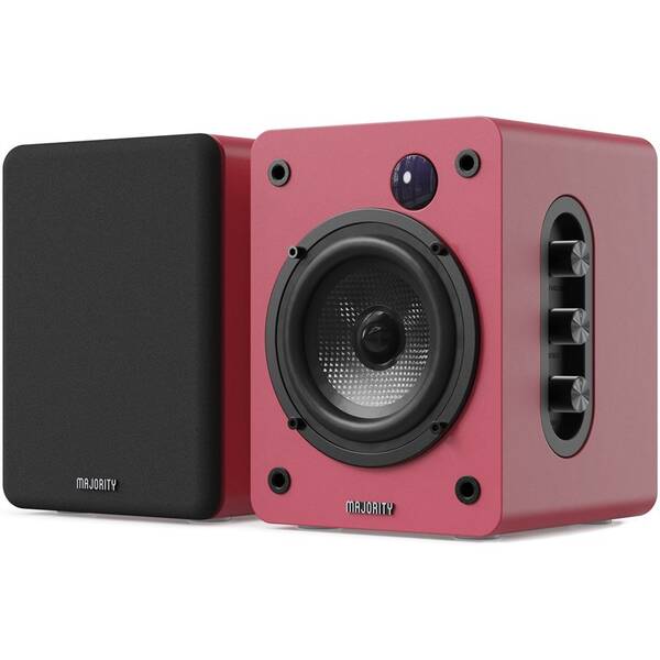 Reproduktory Majority D50X Bookshelf (2 ks) červené/hnědé

