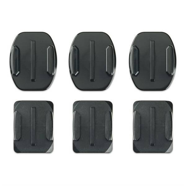 Sada držáků GoPro zakřivené + ploché nalepovací (Curved + Flat Adhesive Mounts) černý

