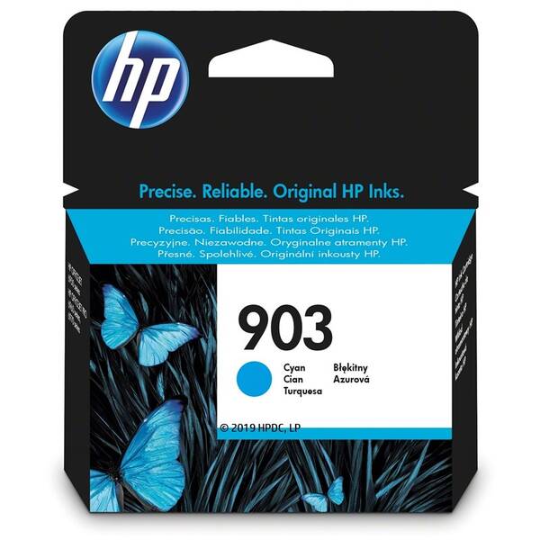 Inkoustová náplň HP 903, 315 stran azurová

