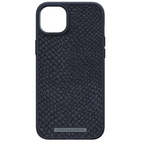 Kryt na mobil Njord Salmon Leather Magsafe na Apple iPhone 14 Plus černý

