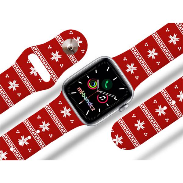 Řemínek Mi-Band na Apple Watch 38/40/41 mm - Vánoční motiv 

