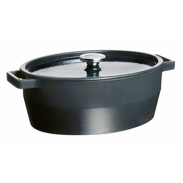 Kastrol s poklicí Pyrex 33×25 cm, 6 l šedý

