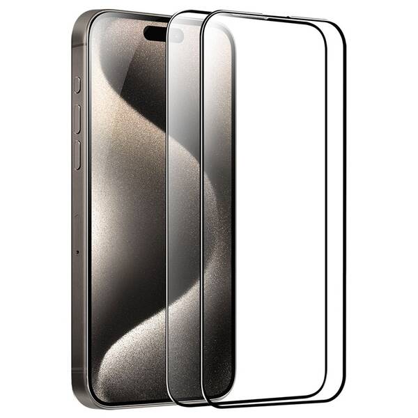 Tvrzené sklo Mobile Origin EasyGlass na Apple iPhone 15 Pro (2 ks) 

