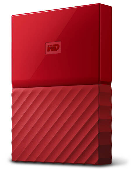Externí pevný disk 2,5" Western Digital 1TB červená barva
