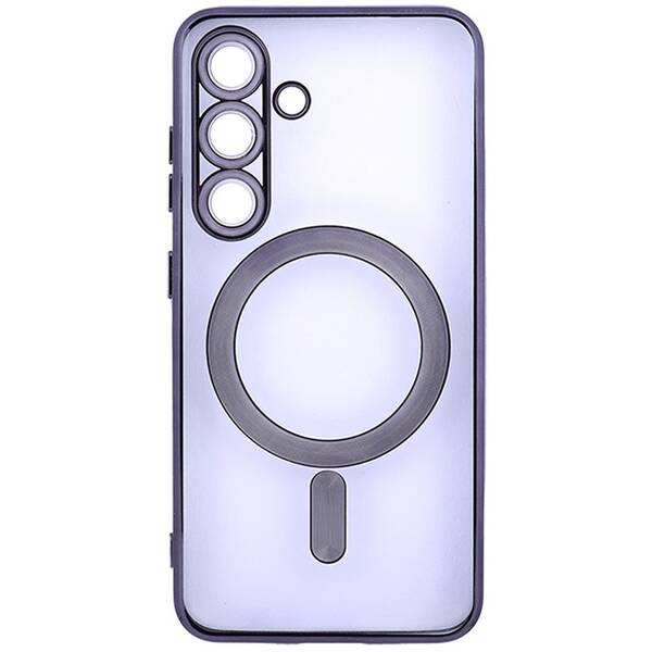 Kryt na mobil WG Magic Eye Magnet na Samsung Galaxy S25 5G černý/průhledný

