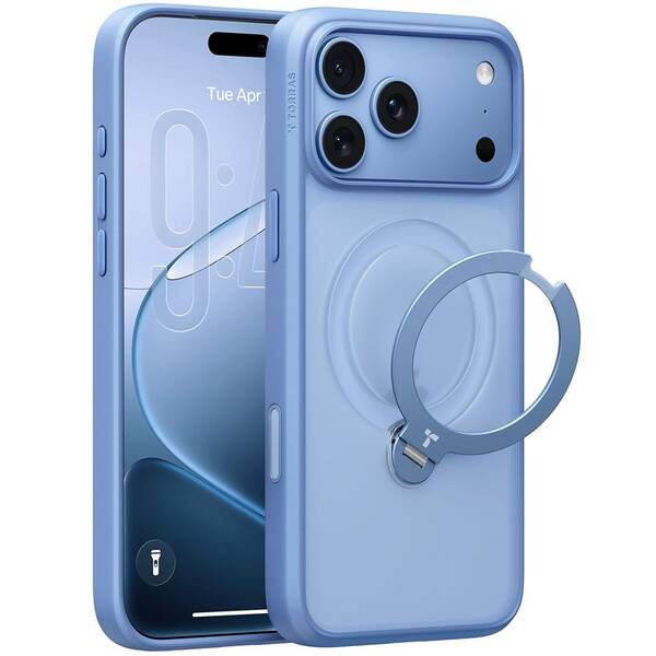 Kryt na mobil Torras Ostand Q3 Spin na Apple iPhone 18 Pro Max modrý


