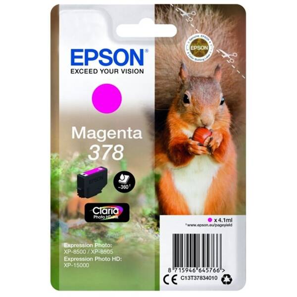 Inkoustová náplň Epson 378, 360 stran purpurová

