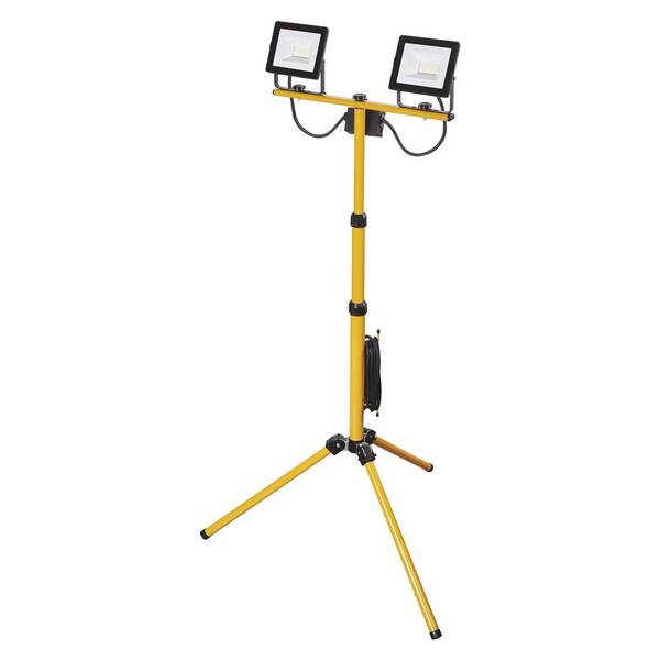 Reflektor EMOS Hobby Slim, 2x 20,5W, trojnožka černý/žlutý

