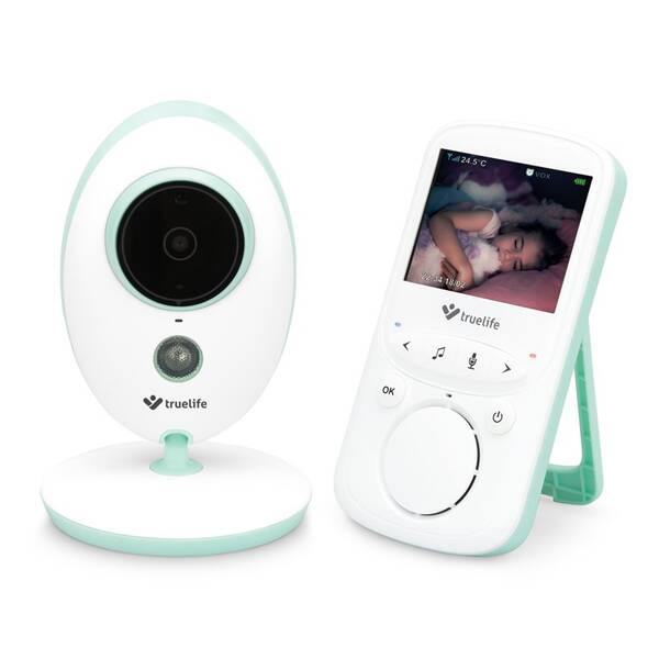 Dětská elektronická chůva TrueLife NannyCam V24 Pro bílá/zelená

