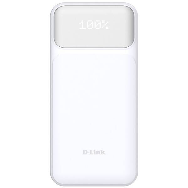 Powerbanka D-Link DPP-201 20000 mAh + kabel USB-C/USB-C bílá

