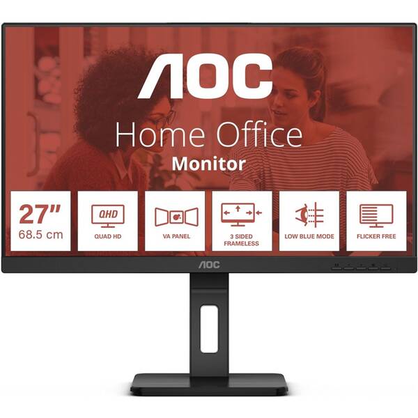 Monitor AOC Q27E3UMF černý

