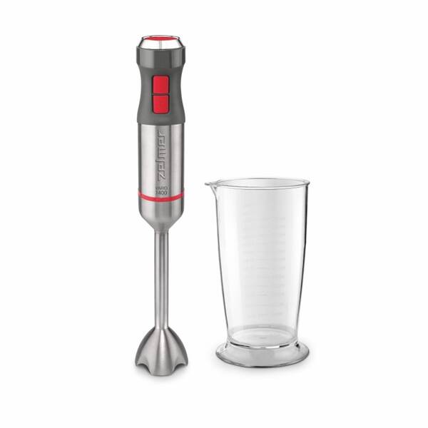 Ponorný mixér Zelmer ZHB4650 stříbrný/červený

