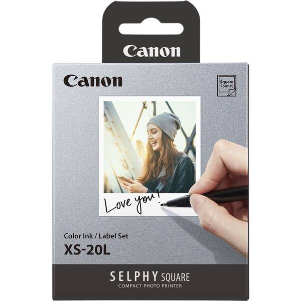 Fotopapír Canon XS-20L pro Selphy Square, 20 ks/68 x 68 mm bílý

