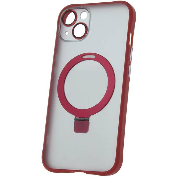 Kryt na mobil CPA Mag Ring na Apple iPhone 13 červený

