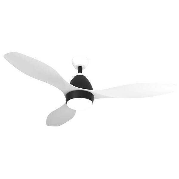 Stropní svítidlo IMMAX NEO LITE FRESCO SMART s ventilátorem 18W Tuya Wi-Fi černé/bílé

