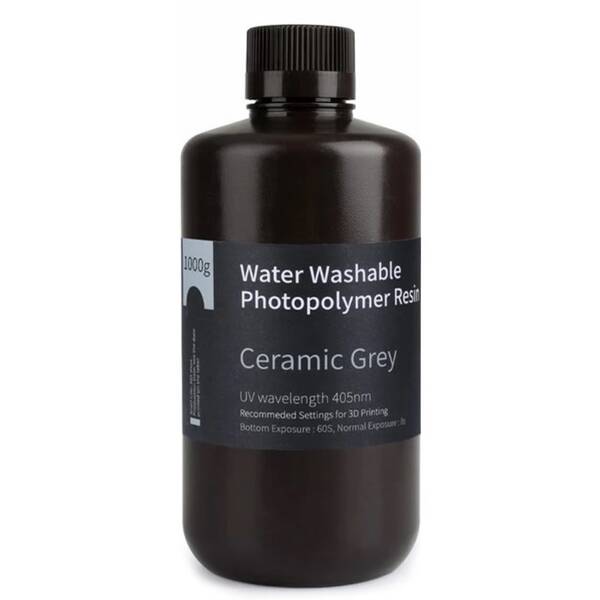 UV resin Elegoo Water Washable 1kg - keramická šedá 

