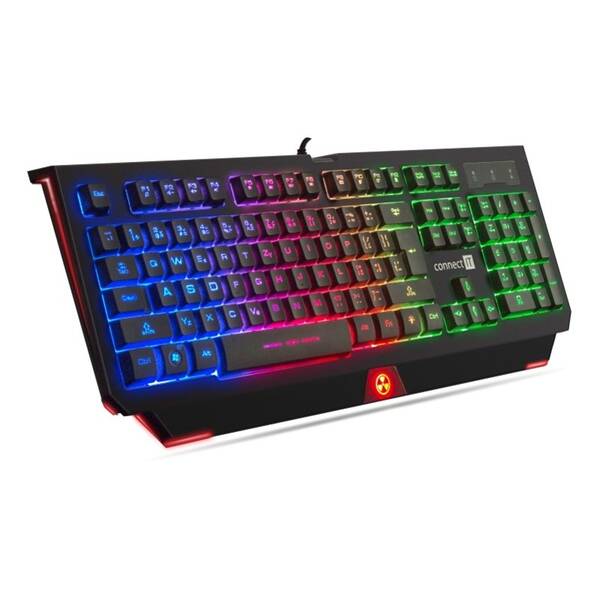 Klávesnice Connect IT Rainbow, CZ černá

