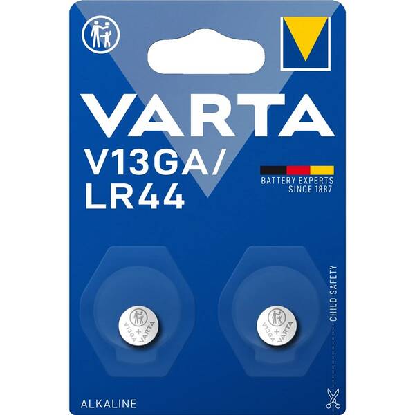 Baterie alkalická Varta V13GA/LR44, 2ks 

