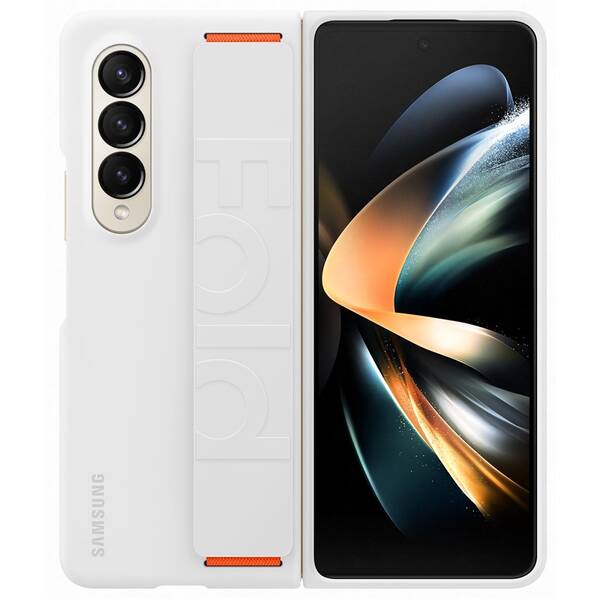 Kryt na mobil Samsung Galaxy Z Fold4 Silicone cover with strap bílý

