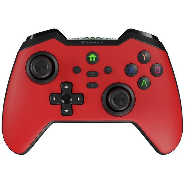 Gamepad Genesis MANGAN 400 pro PC, Switch, Mobil červený

