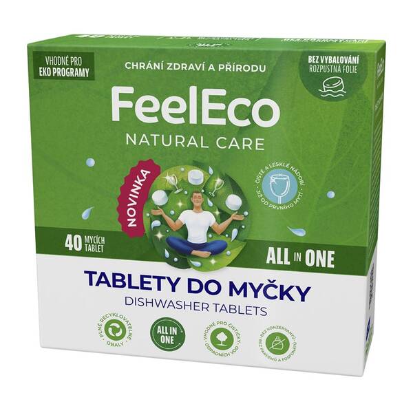 Tablety do myčky FeelEco All in One (40 ks) 

