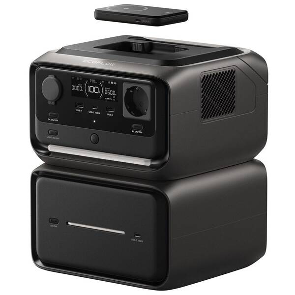 Nabíjecí stanice EcoFlow RIVER 3 Max Plus Wireless černá

