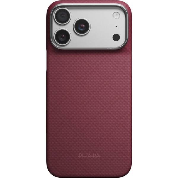 Kryt na mobil Pitaka Argyle na Apple iPhone 18 Pro Max vínový

