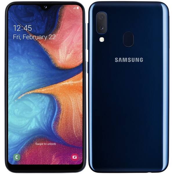 Mobilní telefon Samsung A20e Dual SIM modrá barva
