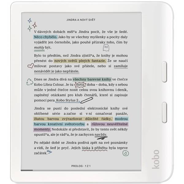 Čtečka e-knih Kobo Libra Colour bílá

