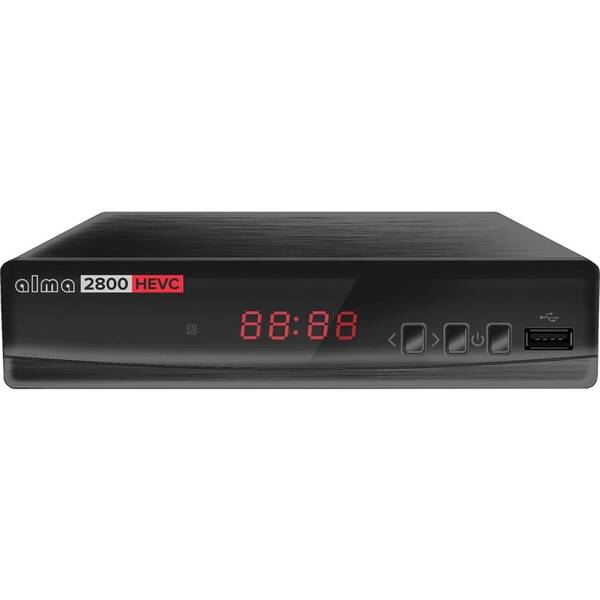 Set-top box ALMA 2800 s DVB-T2 s HEVC (H.265) černý

