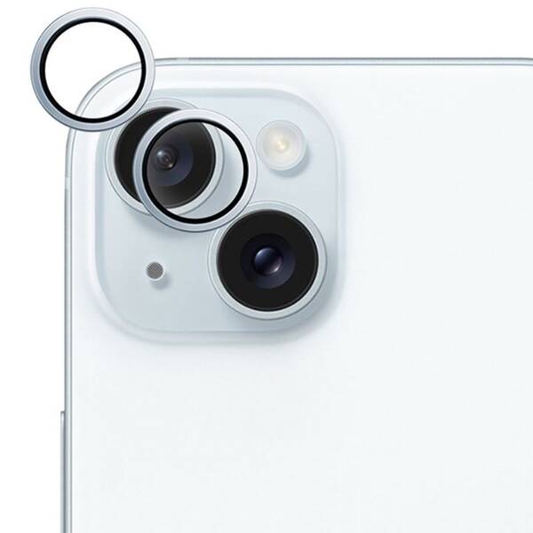 Ochranné sklo čočky fotoaparátu Epico Aluminium Lens Protector na Apple iPhone 15/15 Plus modré

