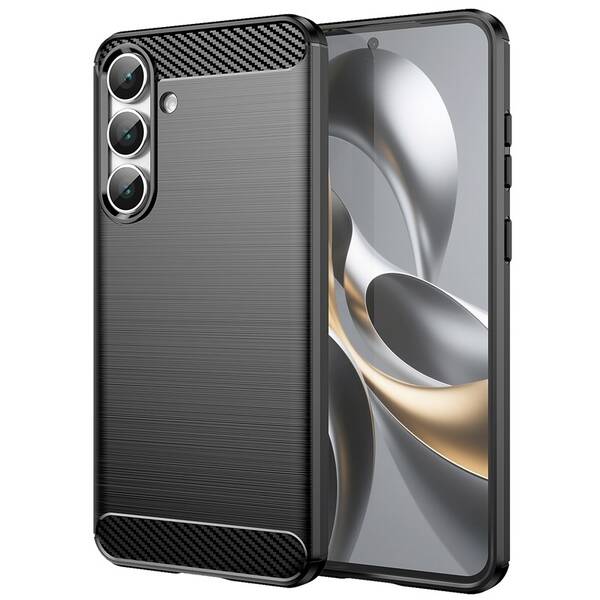 Kryt na mobil WG Carbon na Samsung Galaxy S25 FE 5G černý

