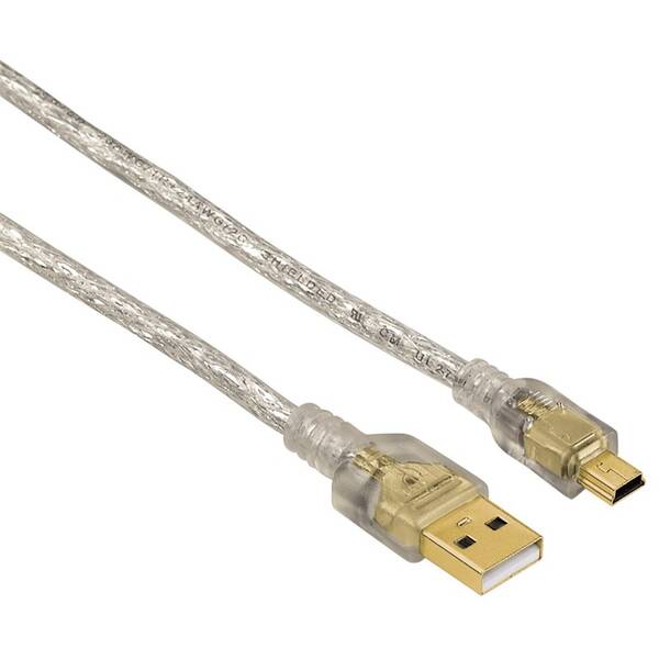Kabel Hama USB / MiniUSB, 1,8m bílý

