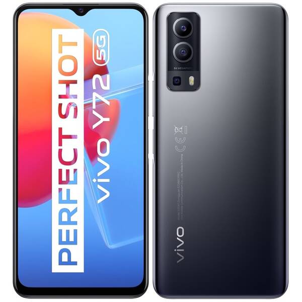 Mobilní telefon vivo Y72 5G 8 GB / 128 GB - Graphite Black 

