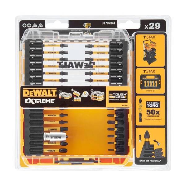 Sada bitů Dewalt DT70734T (29 ks) 

