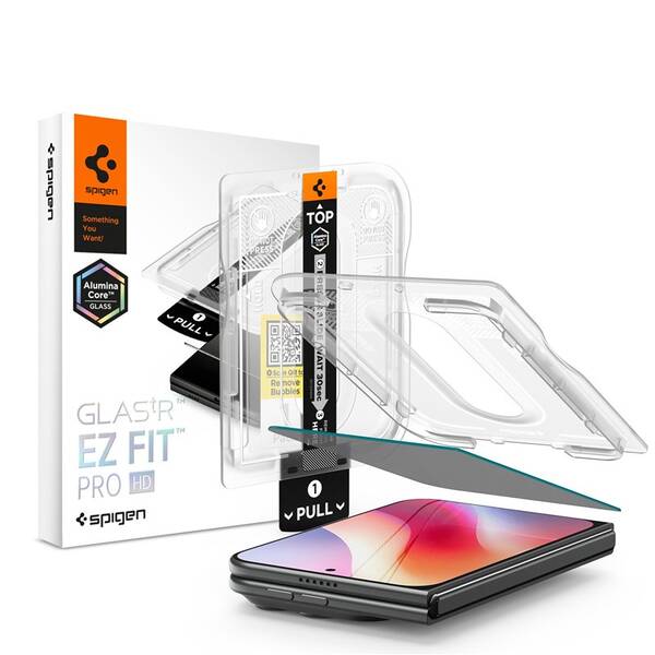 Tvrzené sklo Spigen tR EZ Fit Pro HD (Privacy) na Apple iPhone Duo průhledné

