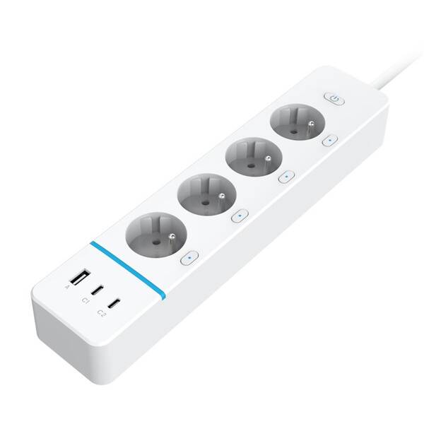 Kabel prodlužovací IMMAX NEO LITE SMART chytrý přívod, Wi-Fi, TUYA bílý


